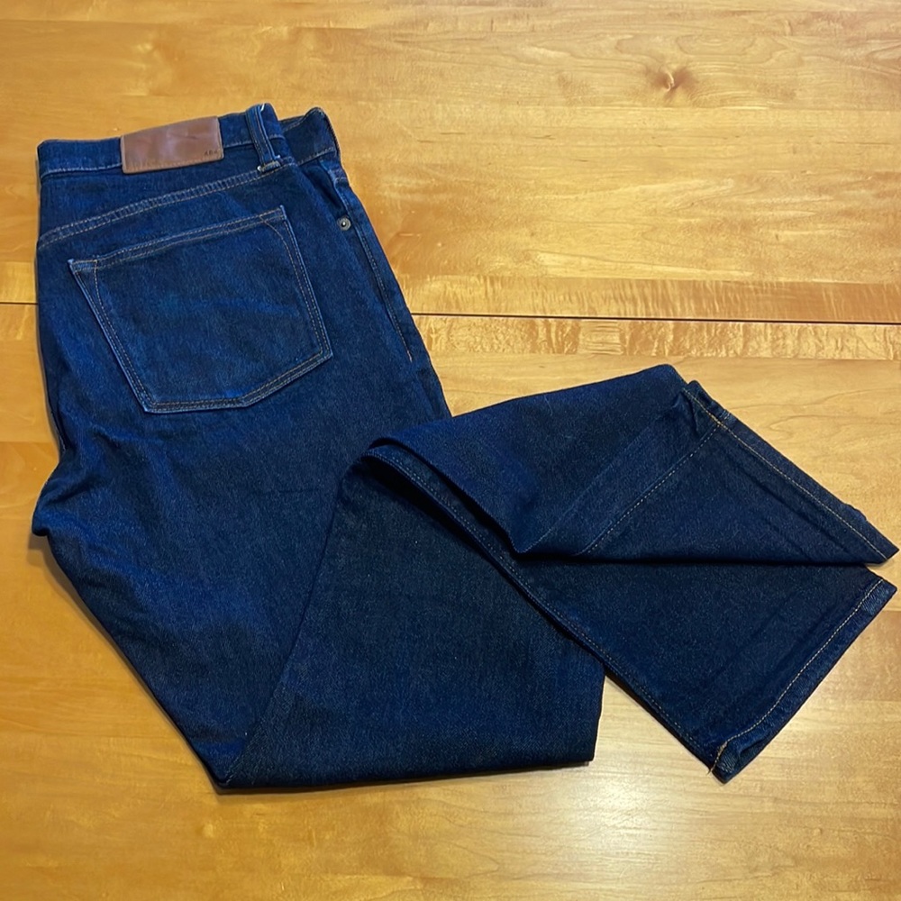 J. Crew Mens 484 Slim Jeans Stretch Dark Japanese denim 32x34 LIKE NEW